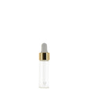 Glass/PP/Aluminum, Round Dropper Bottle