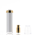 AS/METAL/PP/ABS, Double Delight: Double Wall Treatment Pump Bottle